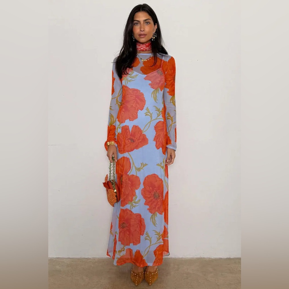 Blue Poppy Aria Dress